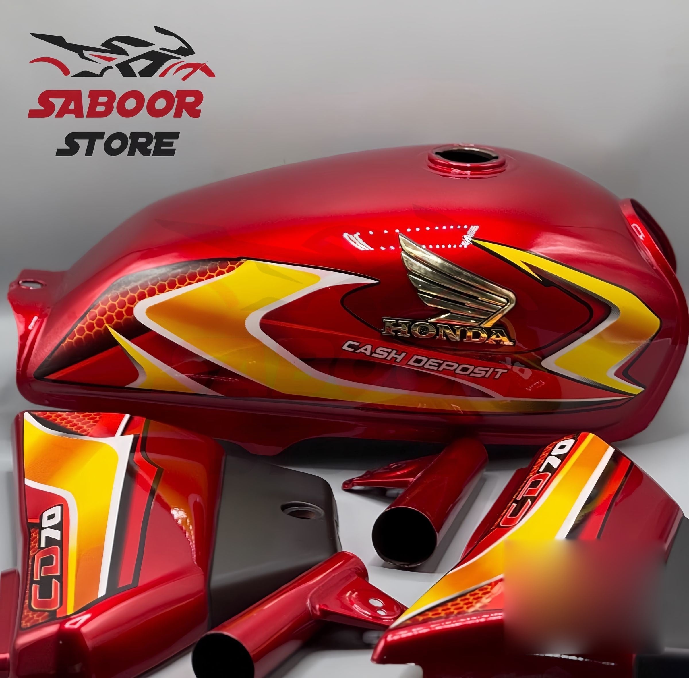 Honda 70 26 Red Custom Outfit